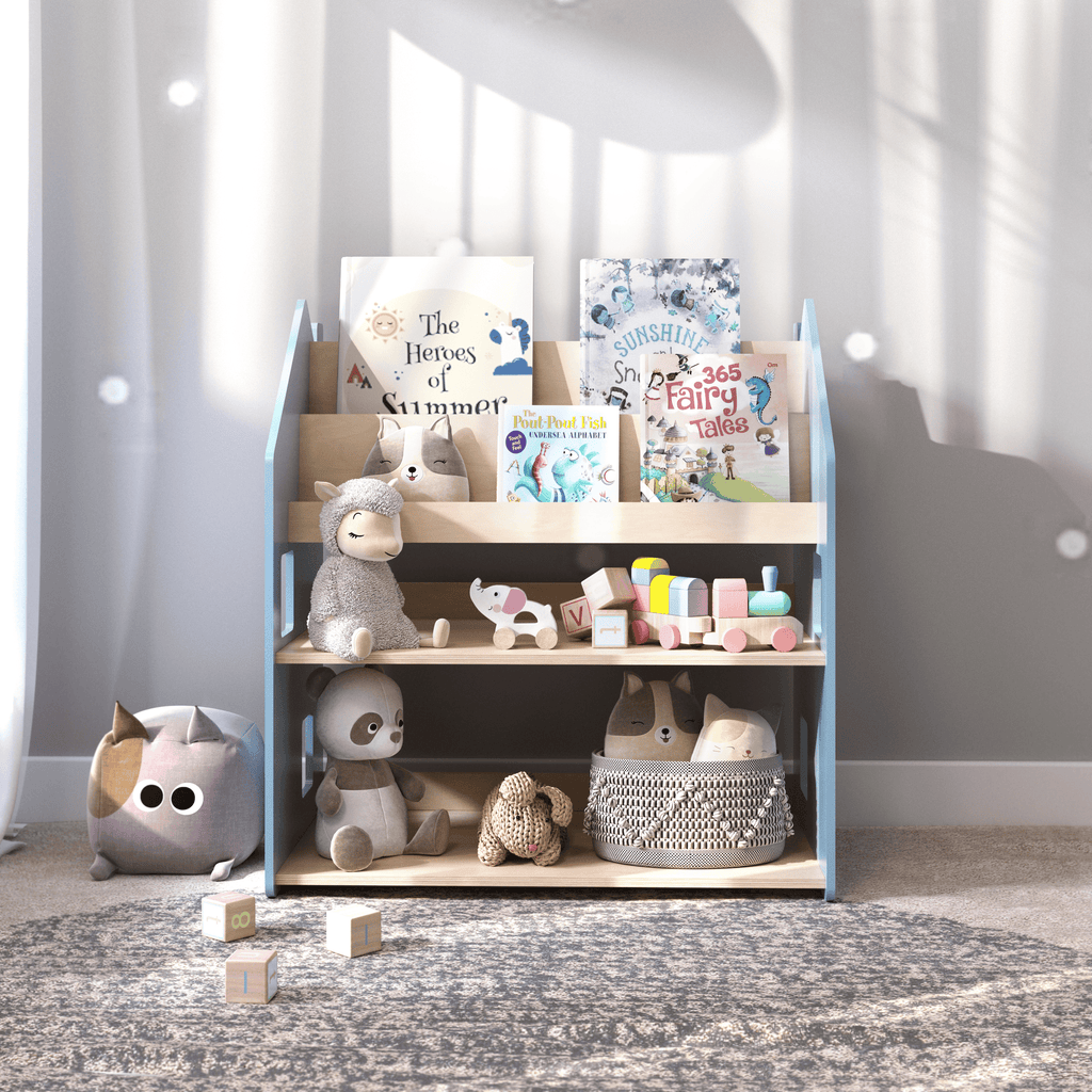 2in1-Kinderregal - zart blau – BusyKids