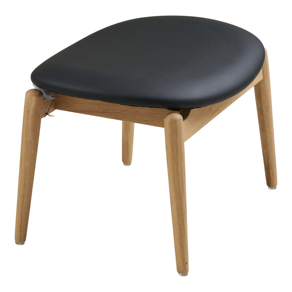 Olvera Fotpall – Natur / Svart