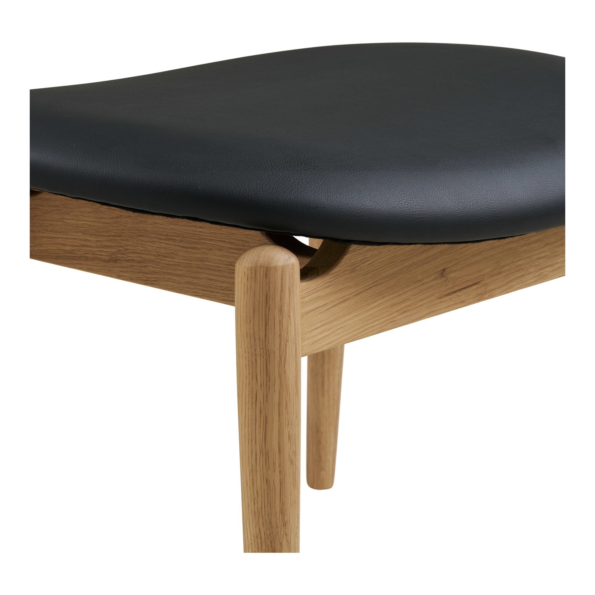 Olvera Fotpall – Natur / Svart
