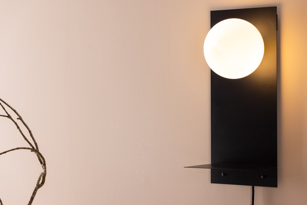 Troyes Vägglampa Svart
