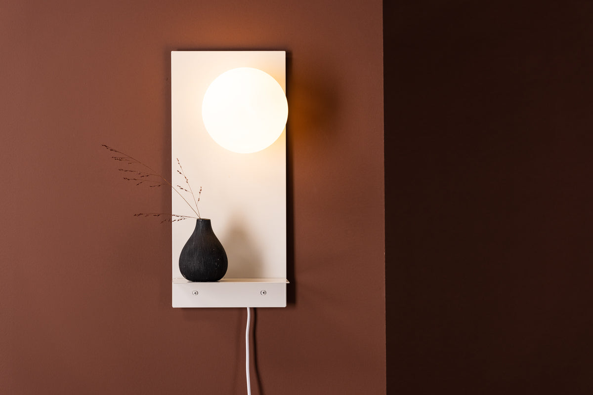 Troyes Vägglampa Ljusgrå