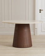 Lanzo Runt Matbord Ø120 Beige