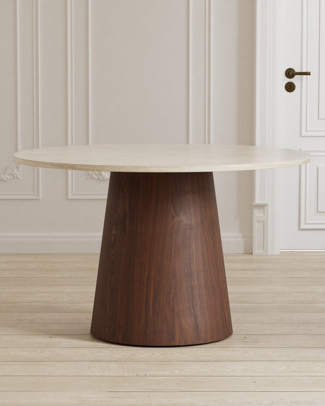 Lanzo Runt Matbord Ø120 Beige