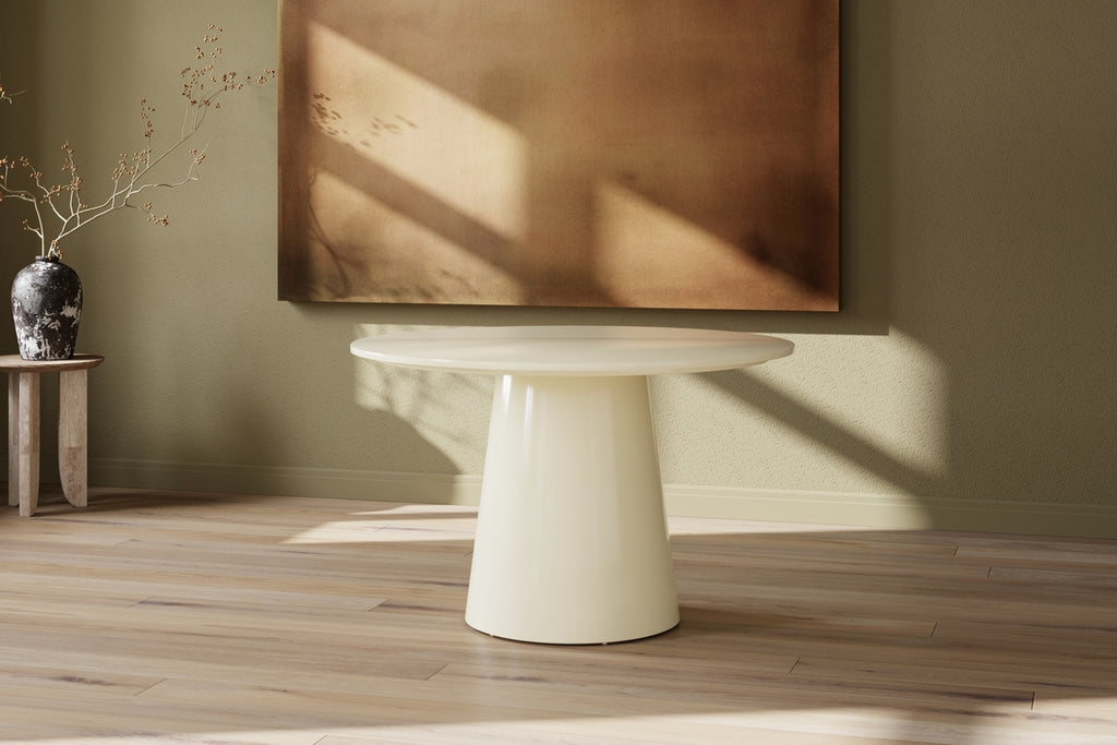 Lanzo Runt Matbord Ø120 Beige