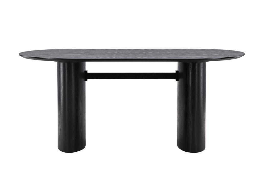 Isolde Ovala Matbord 180x90 Svart