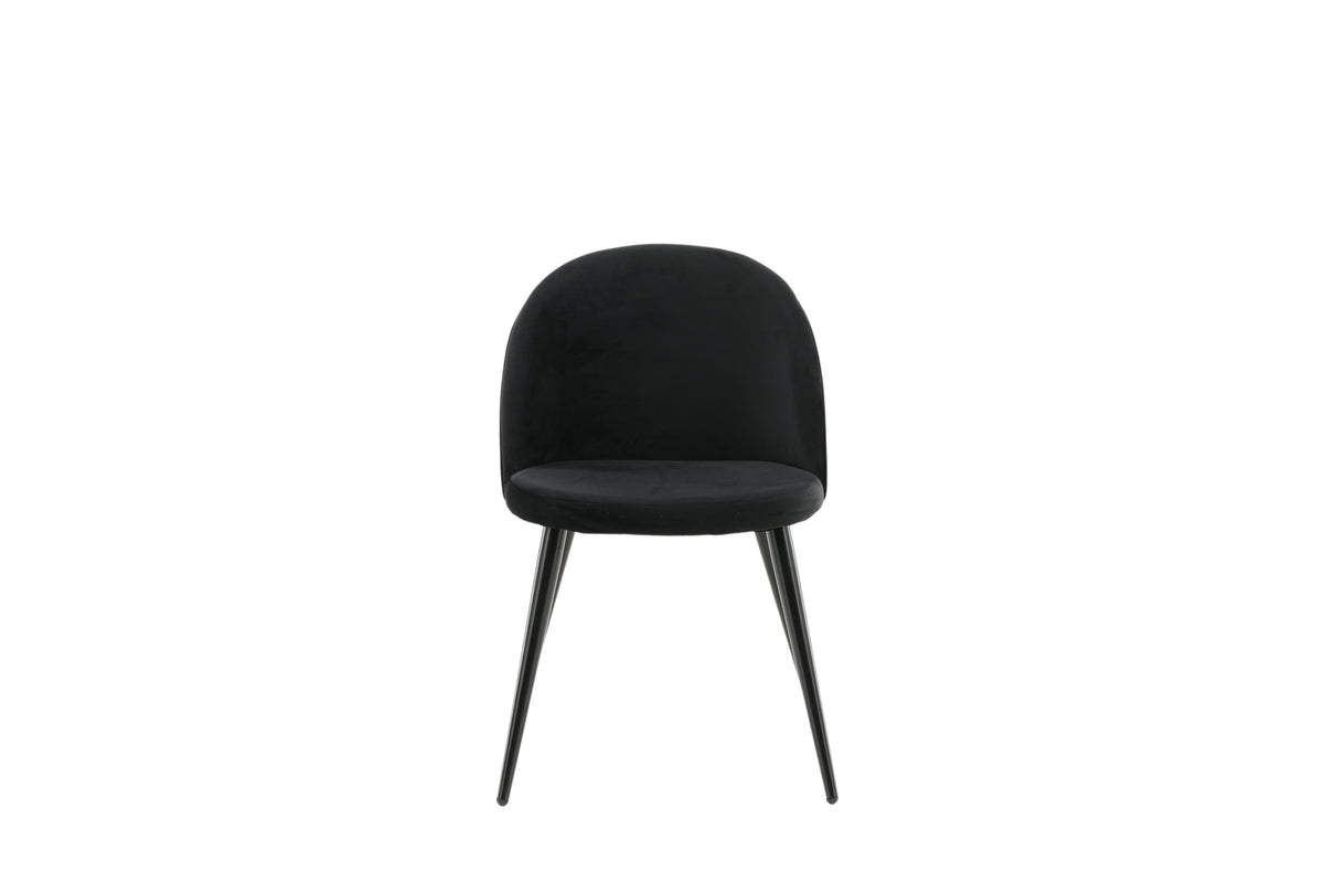 Velvet Matstolar 2-pack Svart