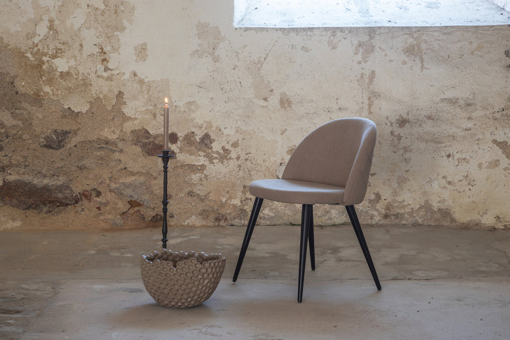 Velvet Matstolar 2-pack Beige