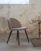 Velvet Matstolar 2-pack Beige