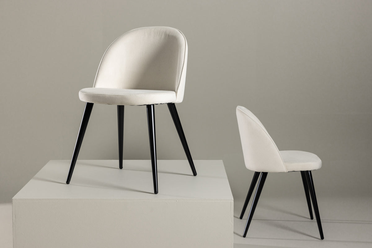 Velvet Matstolar 2-pack Grädde