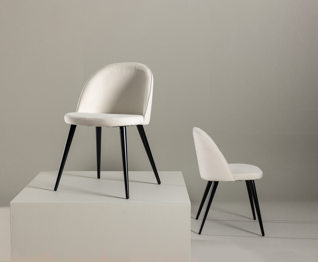 Velvet Matstolar 2-pack Grädde