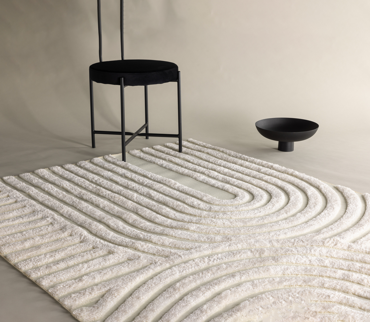 Nikita Rektangulära Mattor 290 × 200 Vit