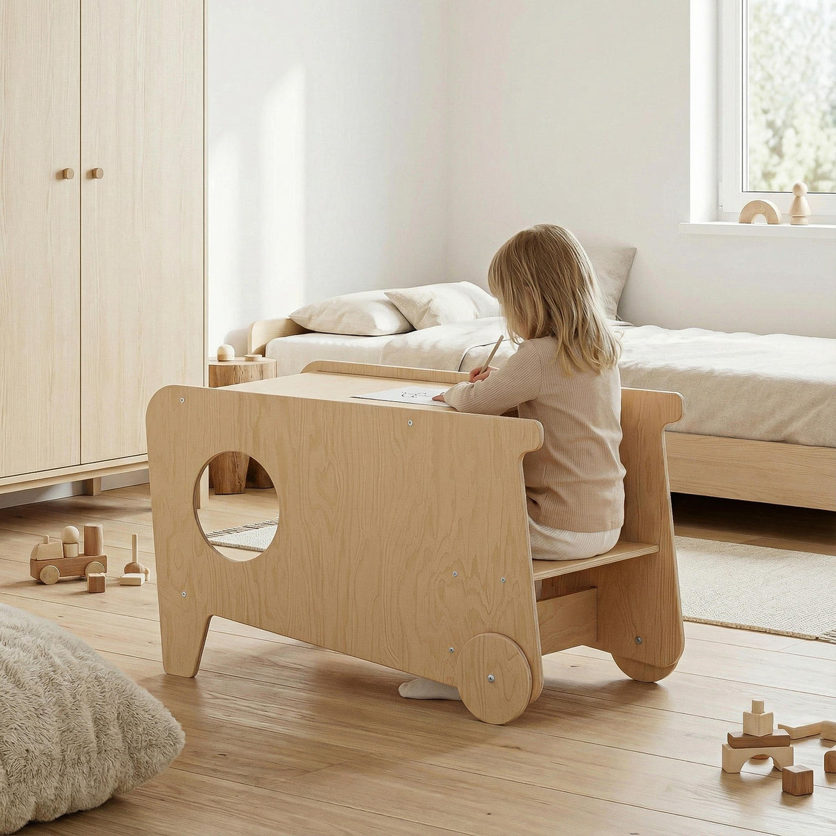 BusyKids Tower LUMO — ein multifunktionaler Helferturm – Transparentes Öl – BusyKids