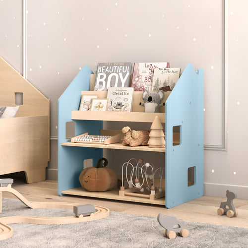 2in1-Kinderregal - zart blau – BusyKids