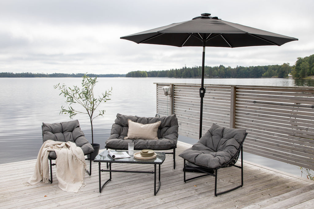 Sabal Parasoll med LED-belysning ⌀270