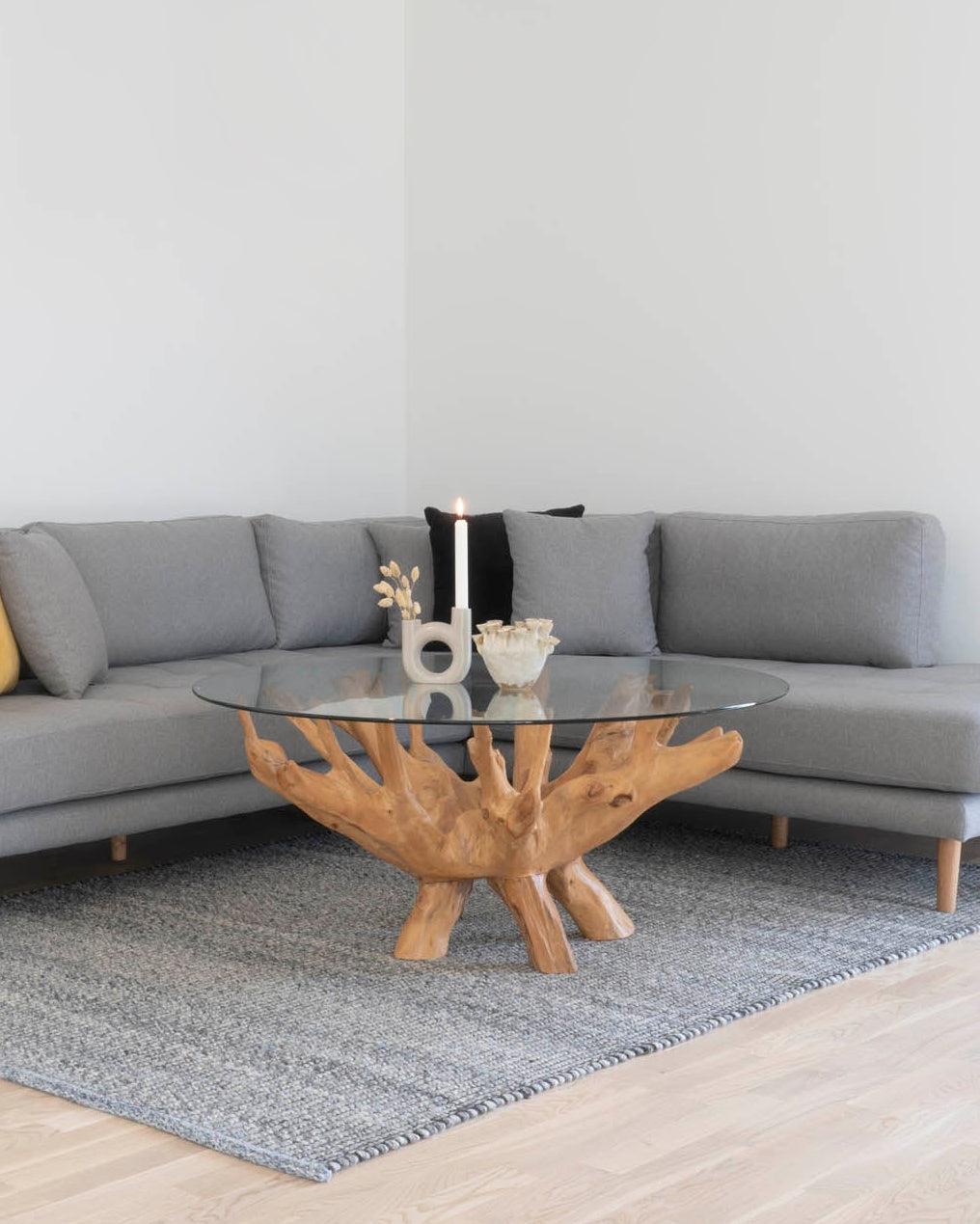 Amazonas Soffbord – Glas & Teak