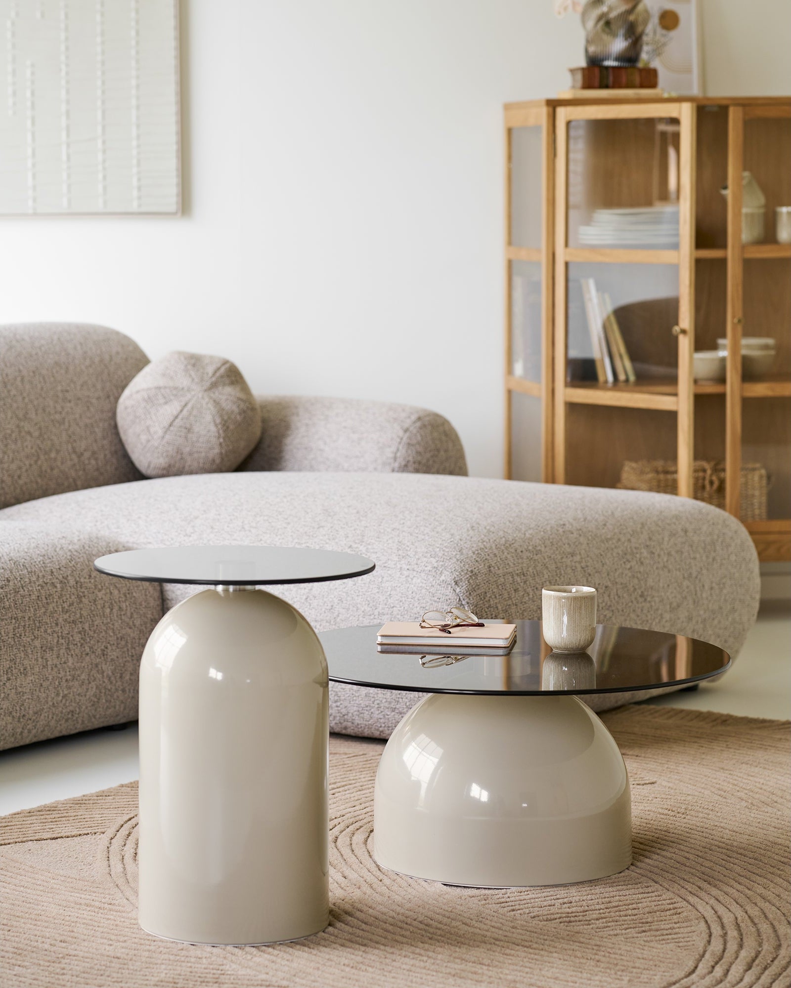 Ravello Soffbord – Glas & Metall