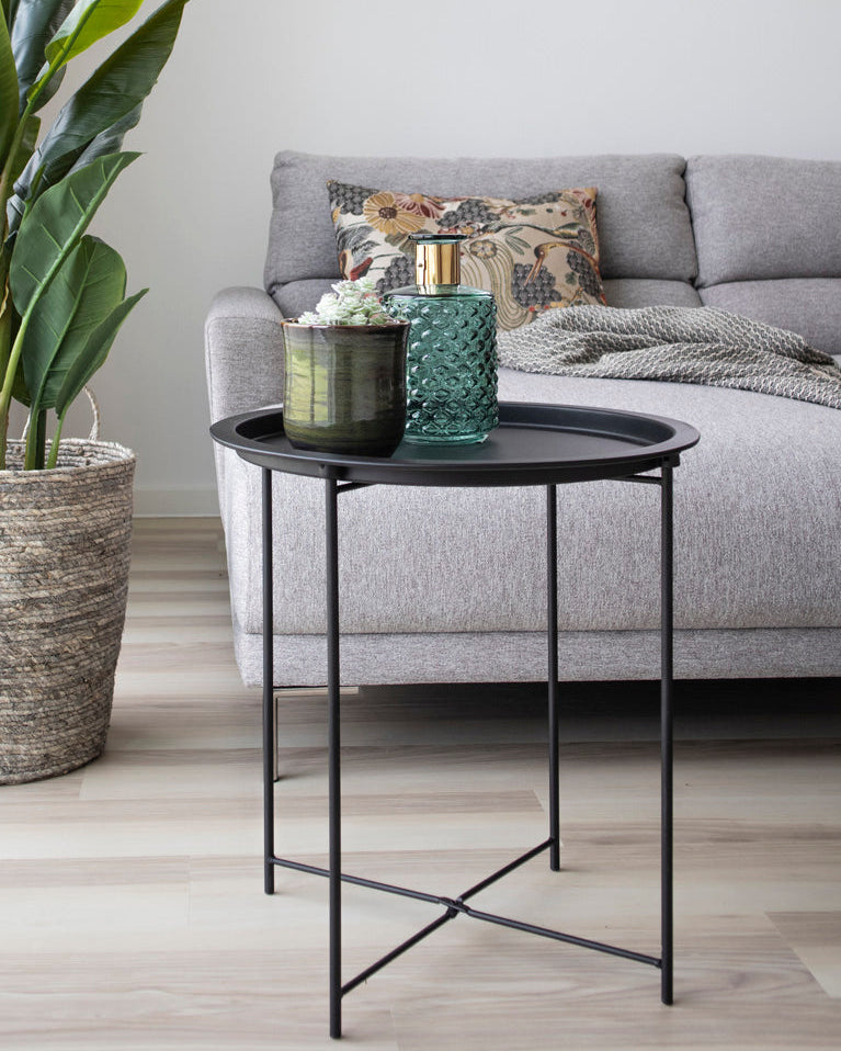 Bastia Sidobord – Svart Stål