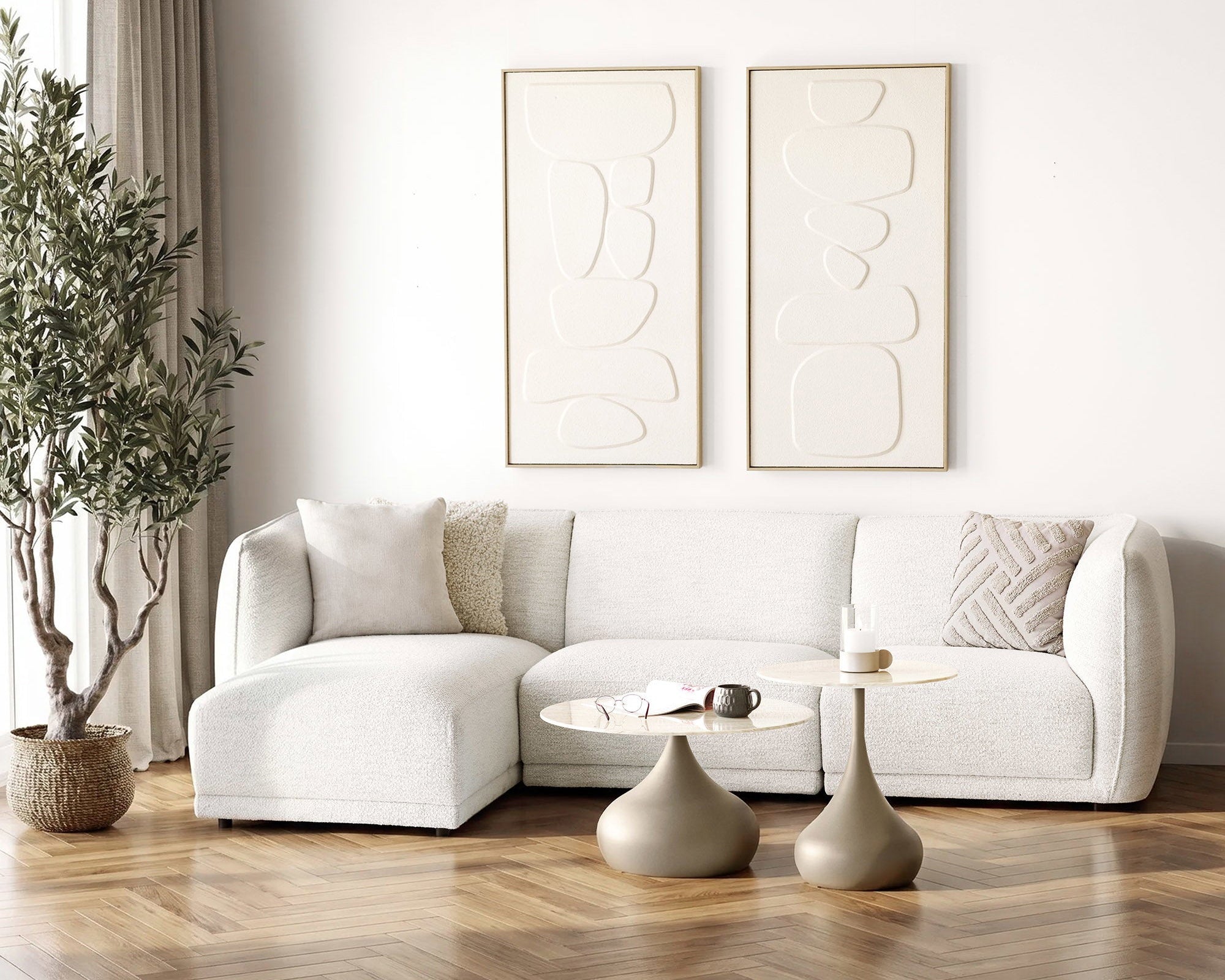 Pienza Soffbord set om 2 – Khaki