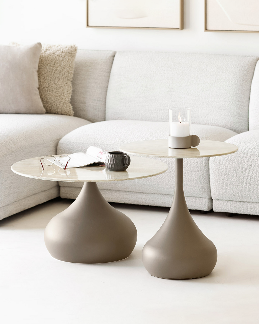 Pienza Soffbord set om 2 – Khaki