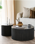 Rota Sidobord – Marmorlook Mörkbrun