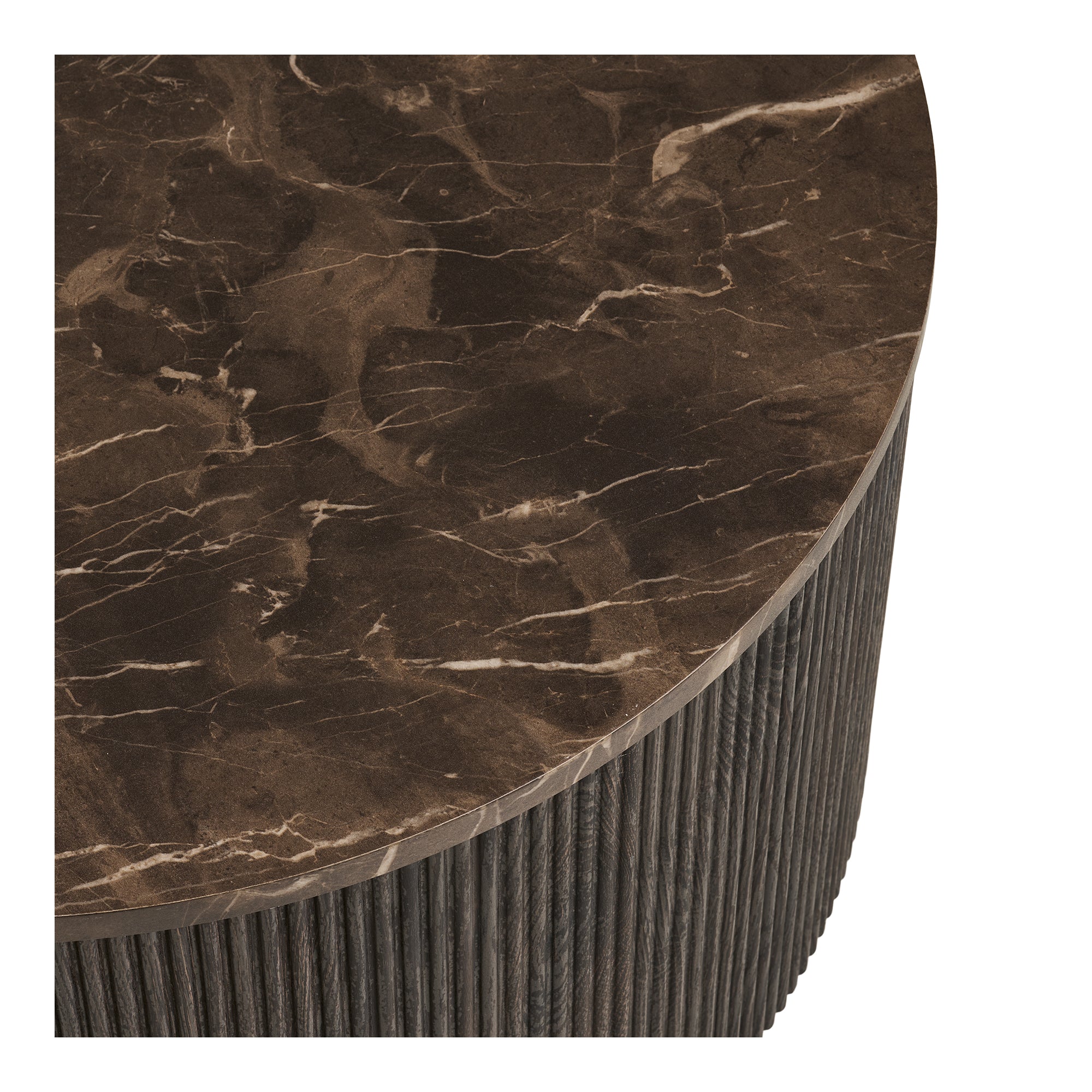 Rota Soffbord – Marmorlook Mörkbrun