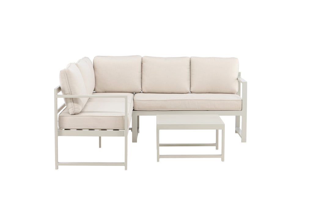 Salvador Hörngrupp Beige Aluminium