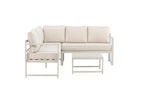 Salvador Hörngrupp Beige Aluminium