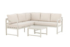 Salvador Hörngrupp Beige Aluminium