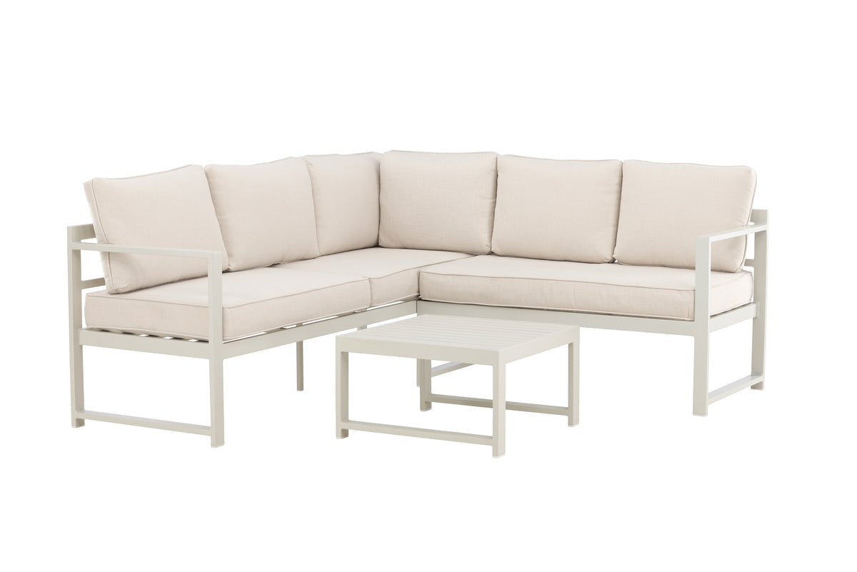 Salvador Hörngrupp Beige Aluminium