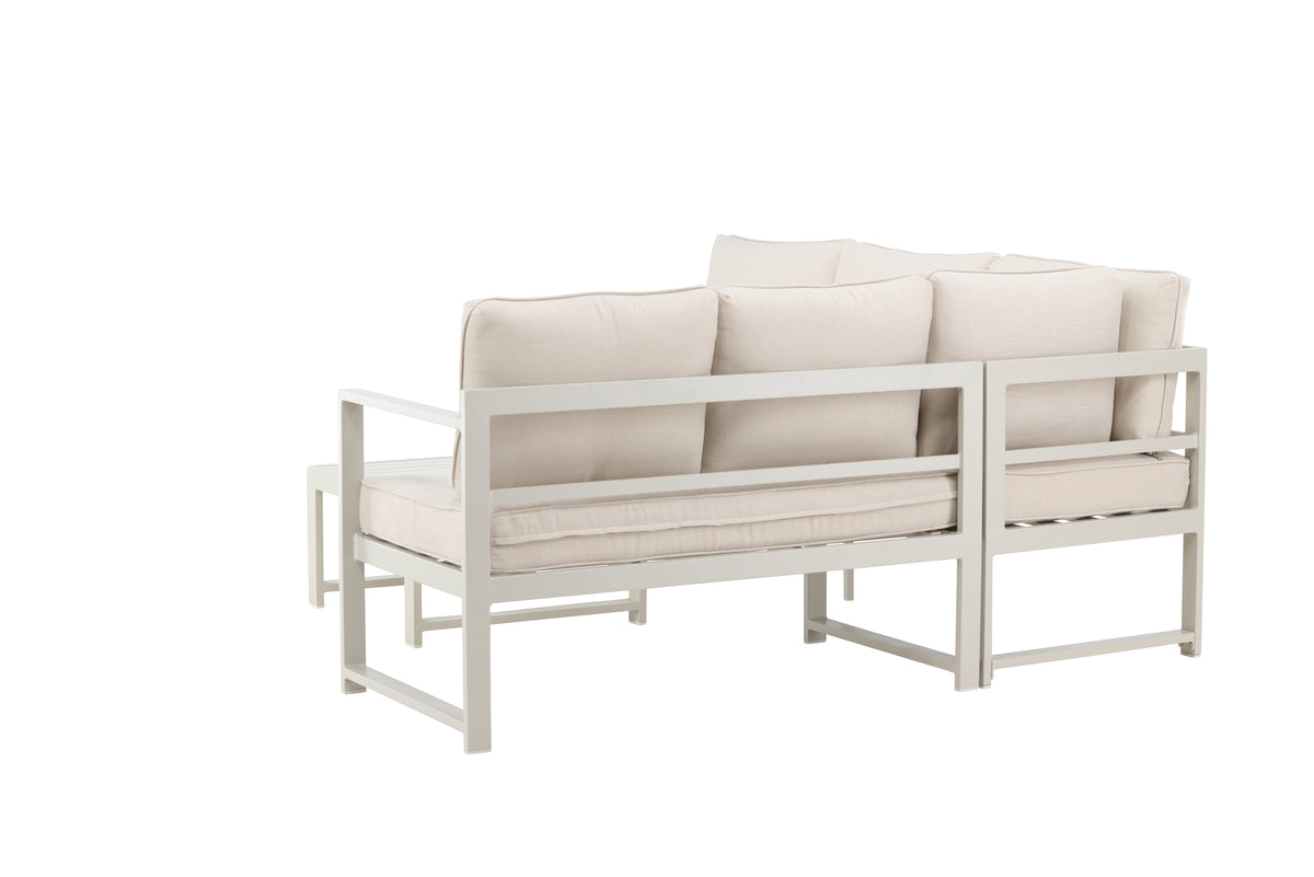 Salvador Hörngrupp Beige Aluminium