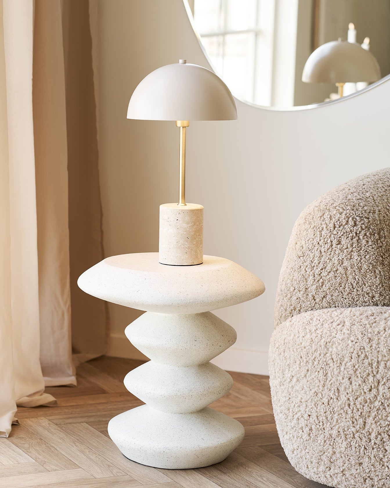 Blackburn Sidobord – Vit Fiberclay