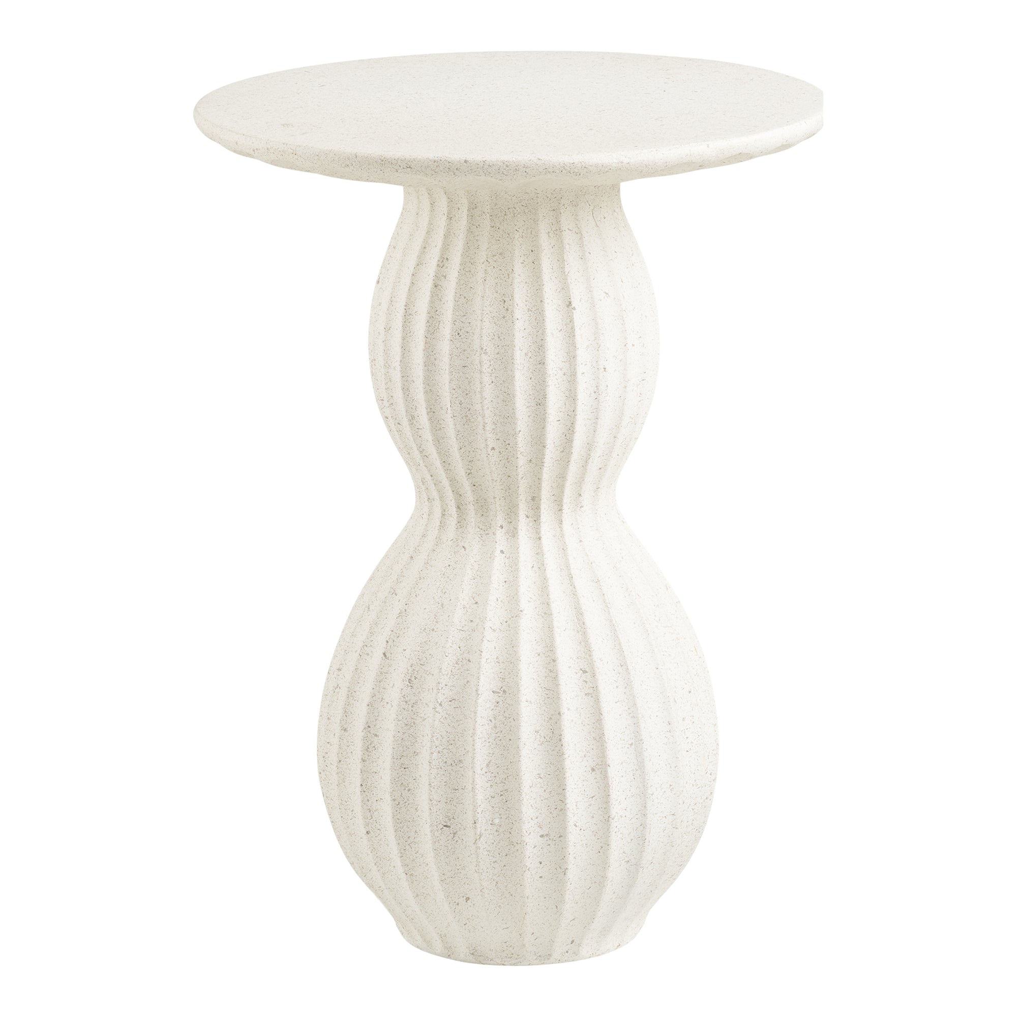 Newtown Sidobord – Vit Fiberclay