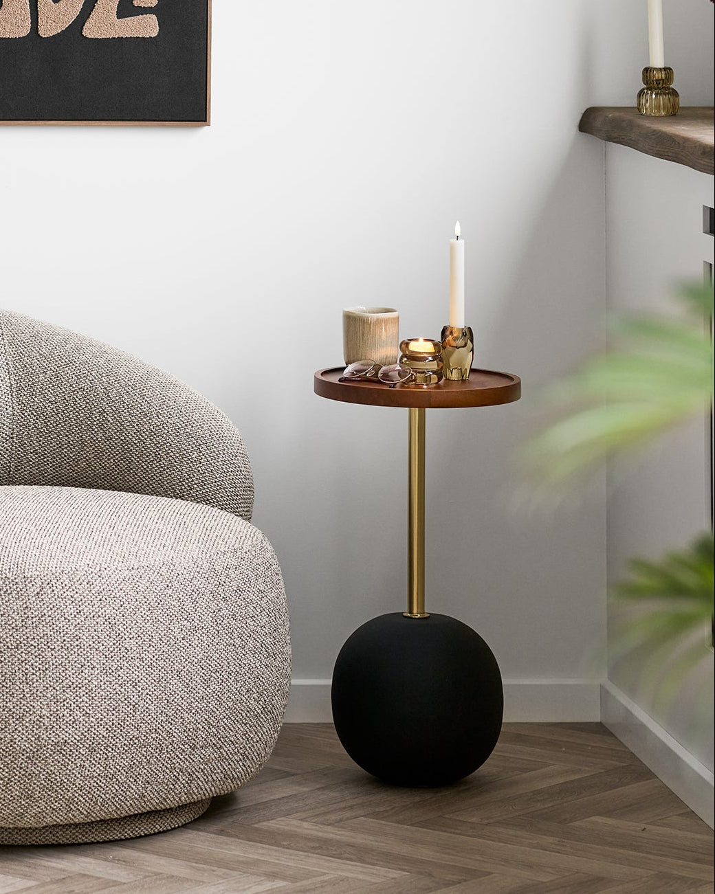 Sirone Sidobord – Mango / Mässingslook