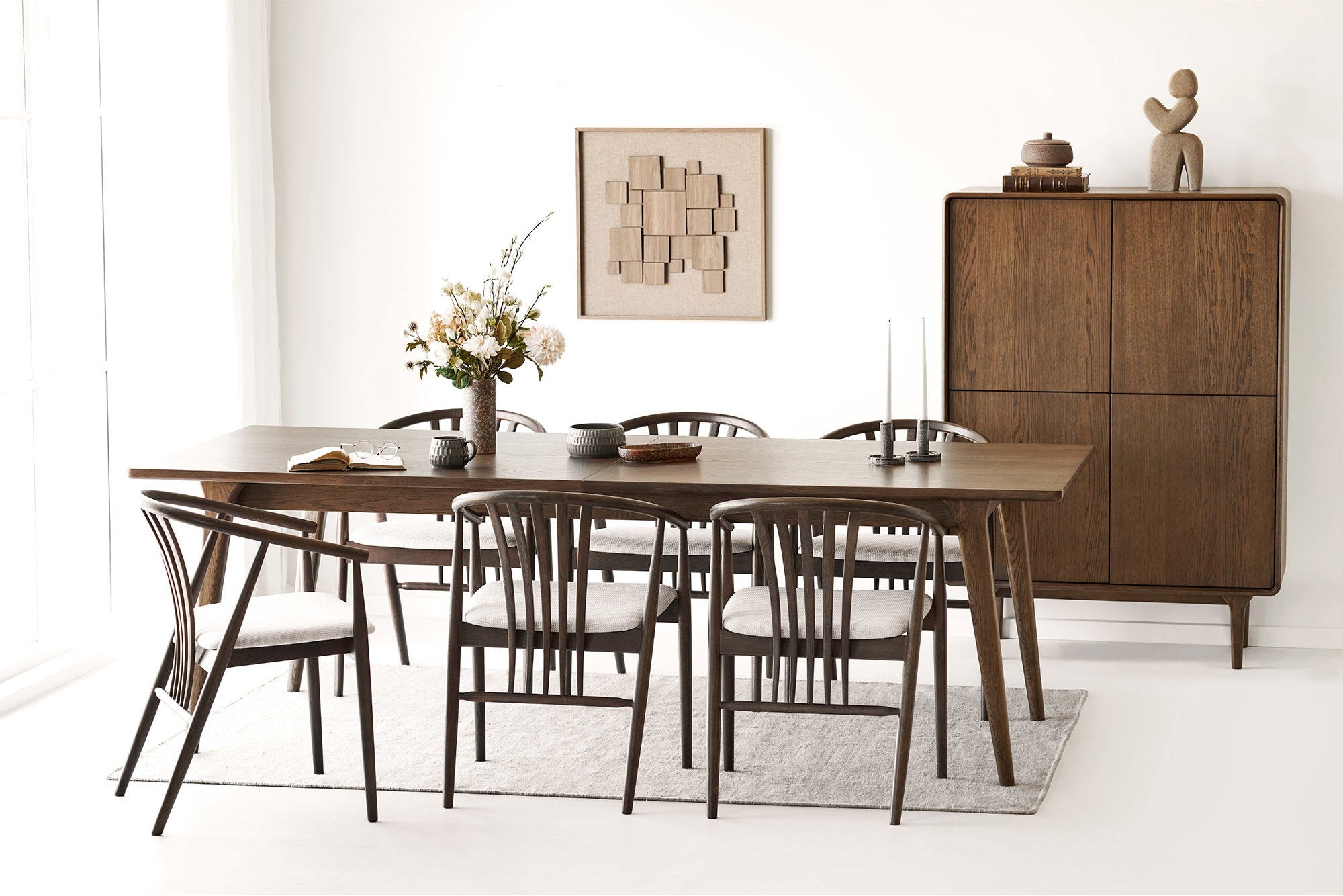 Darwin Matbord – Mörkbrun Ek 100 x 240/290/340 cm
