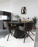 Osaka Matbord – Svart ⌀140cm