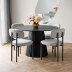 Osaka Matbord – Svart ø120