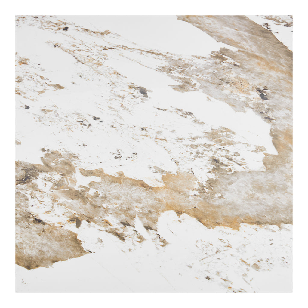 Athens Matbord – Vit/Brun ø140