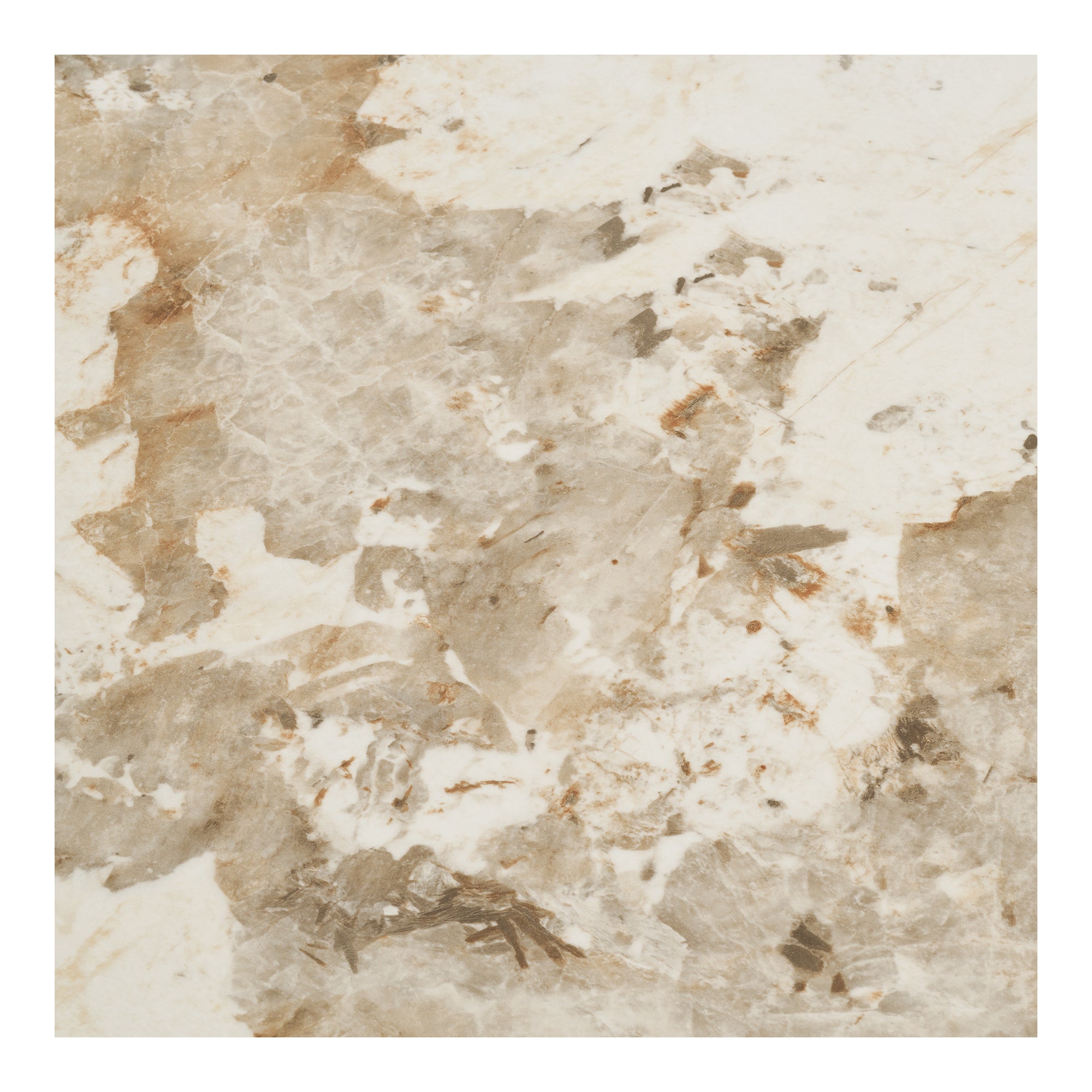 Athens Matbord – Vit / Brun