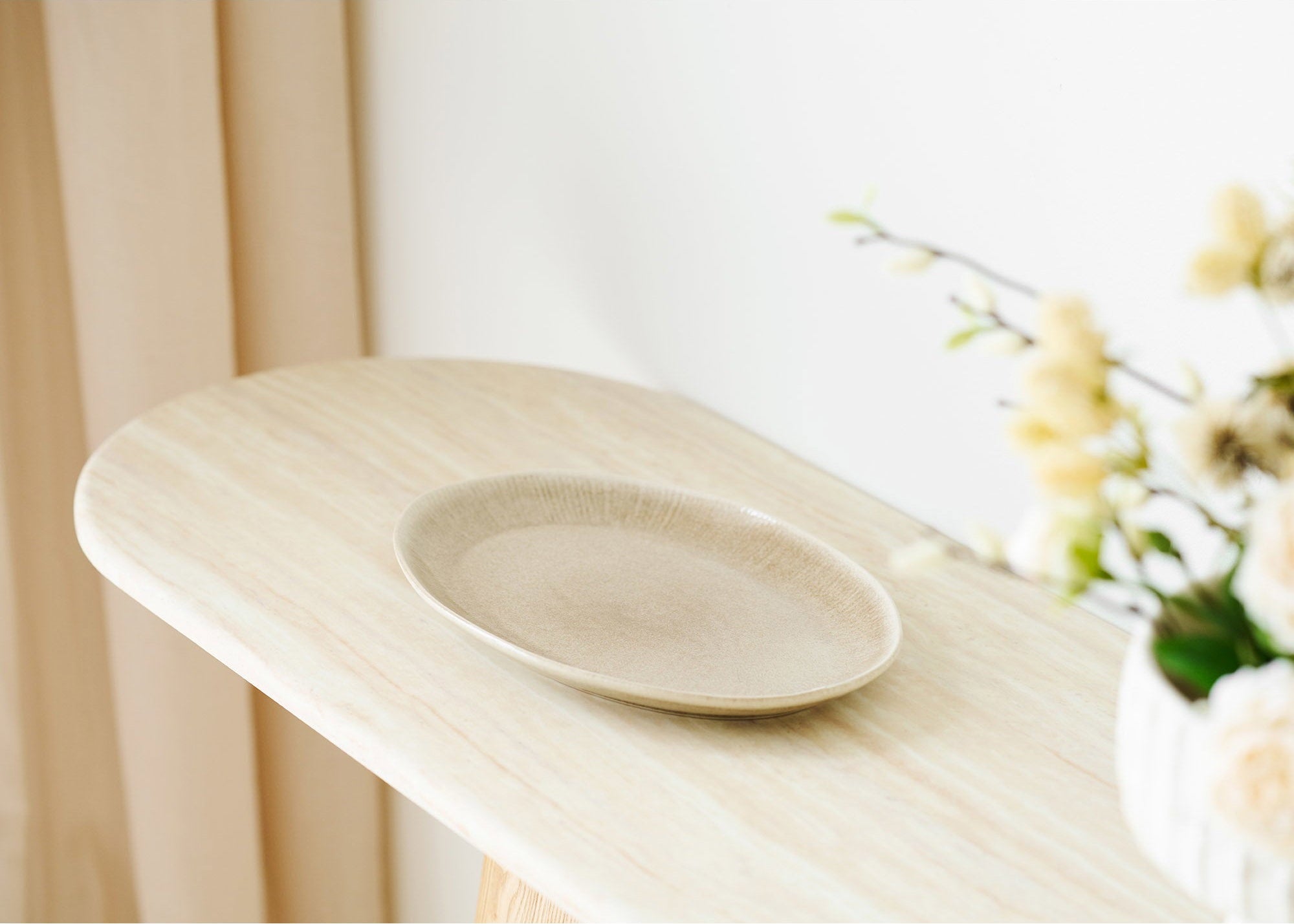 Larvik Konsolbord – Natur / Off-white Granit
