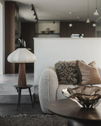 Solene Bordslampa – Mossvit / Rostbrun