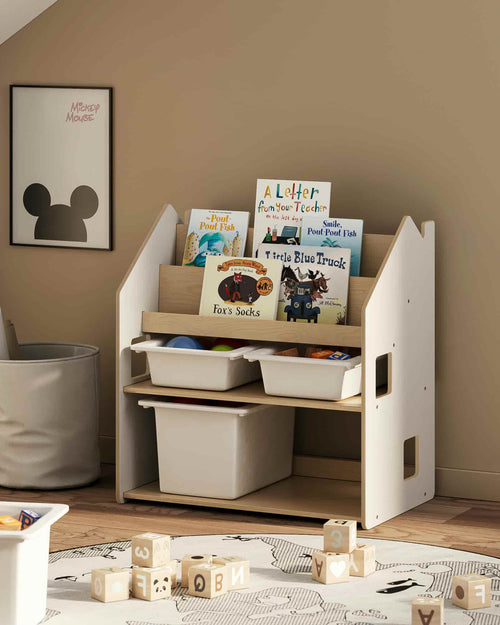 2in1-Kinderregal - Weiß – BusyKids
