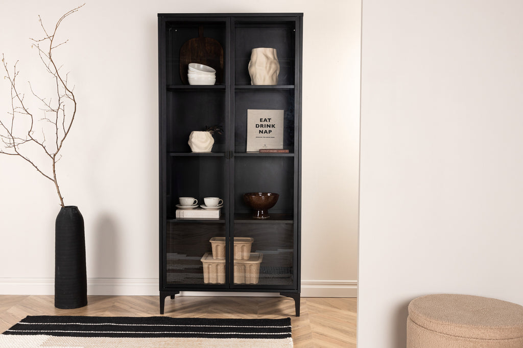 Piring Skåp 40 x 190 x 90 Svart