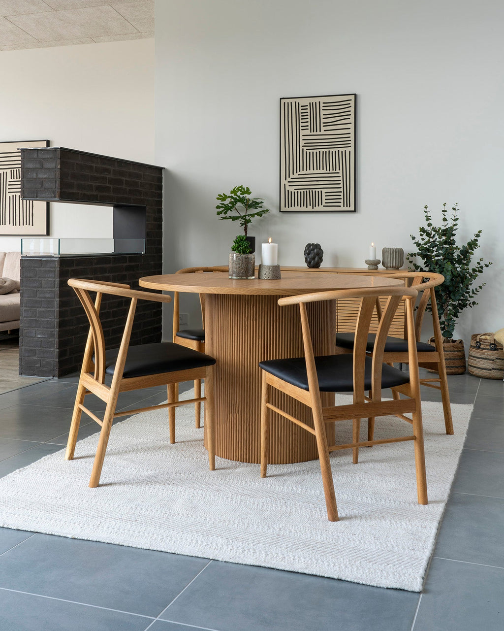 Boavista Matbord – Natur ø120