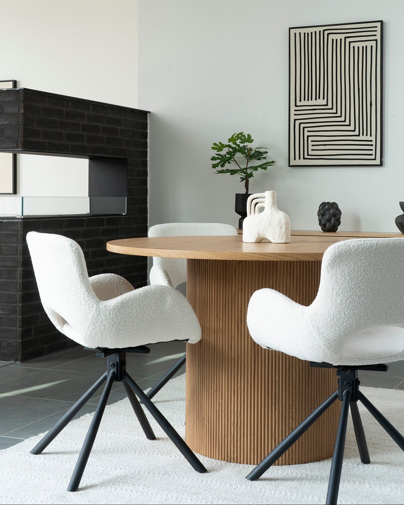 Boavista Matbord – Natur ø120