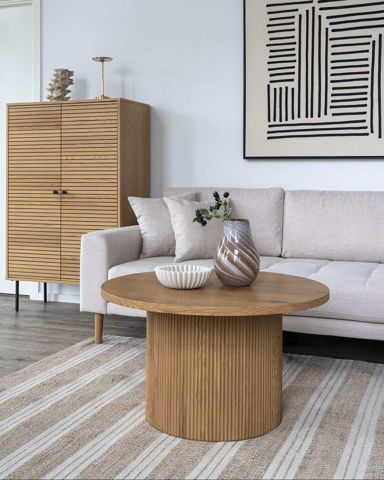 Boavista Soffbord – Natur ⌀80cm