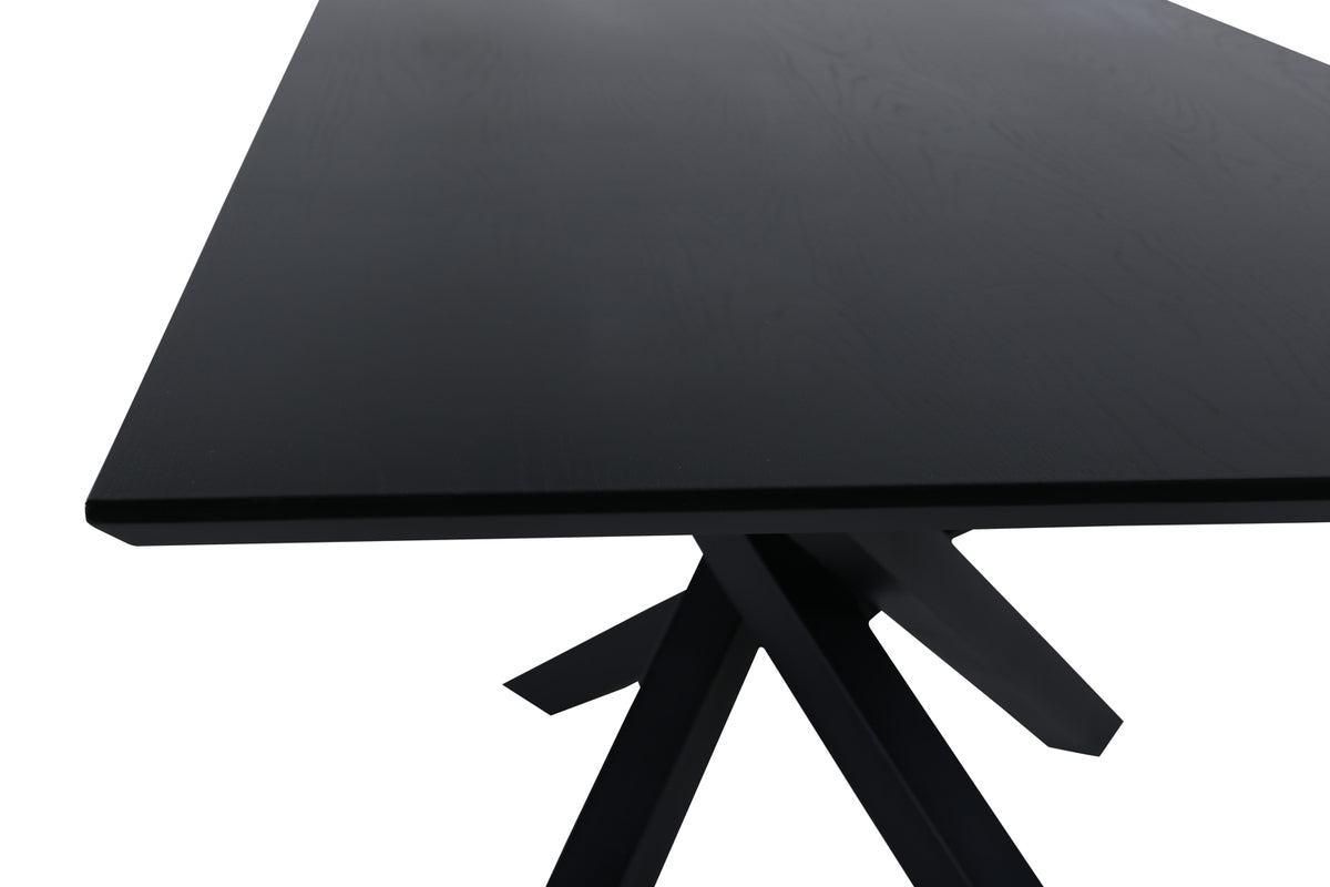 Piazza Matbord – 180x90 Svart