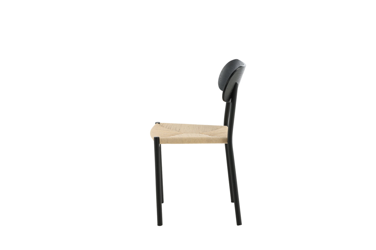 Polly Matstolar – 2-pack Svart