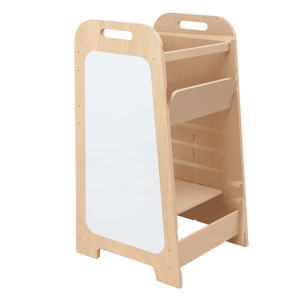 Lärtorn PLAY XL 5-i-1 med aktivitetspanel – mint och gul, 89 cm – Gelb – BusyKids