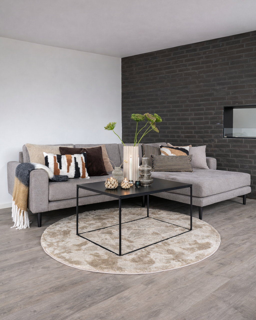 Lido Lounge-soffa – Stone (Höger)