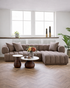 Aurora Lounge-soffa – Brun (Höger)